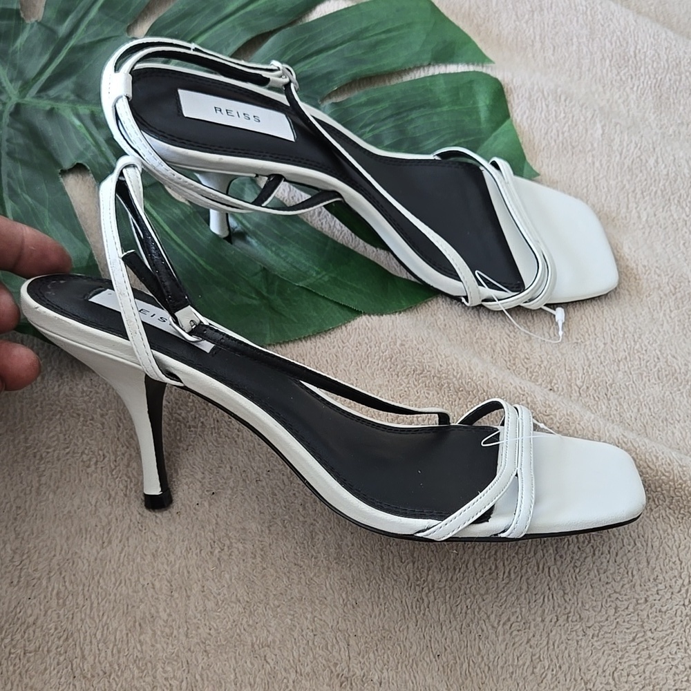 Reiss Bali Women's Off White Strappy Heels Size 39 Bridal Shoes